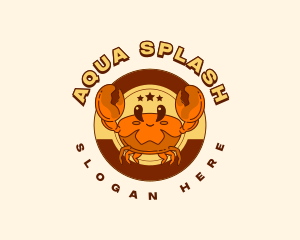 Crustacean Crab Seafood logo design