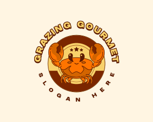 Crustacean Crab Seafood logo design