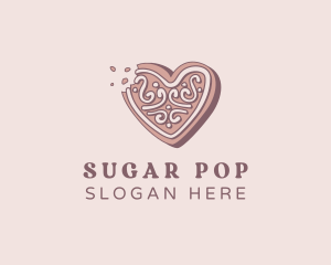 Sugar Heart Cookie logo design