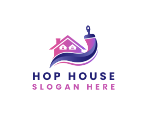 House Maintenance Paint logo design