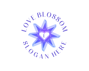 Star Heart Love  logo design