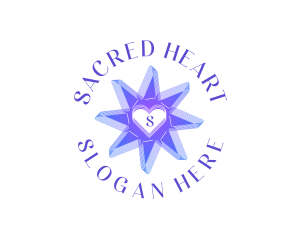 Star Heart Love  logo design