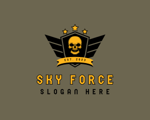 Airforce Skull Shield logo