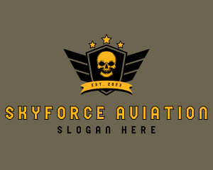 Airforce Skull Shield logo