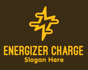 Yellow Lightning Power logo design