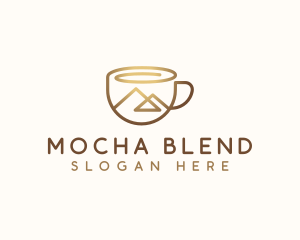 Coffee Cup Mountain logo design