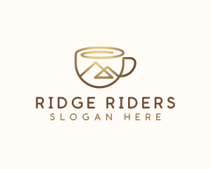 Coffee Cup Mountain logo design