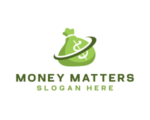 Dollar Money Bag logo design