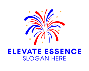 Festive Fireworks Display  Logo