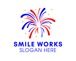 Festive Fireworks Display  Logo