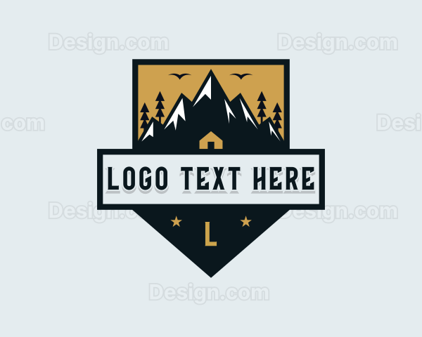 Hiking Trek Mountain Logo