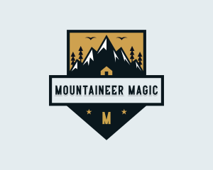 Hiking Trek Mountain logo design