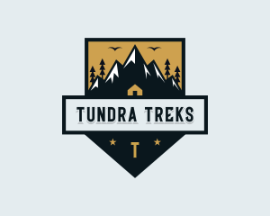 Hiking Trek Mountain logo design