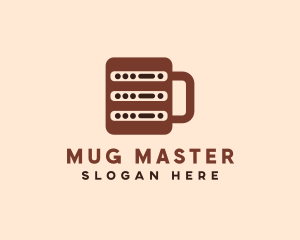 Computer Mug Drink logo design