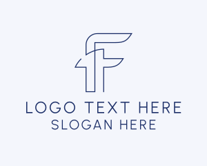 Startup Business Letter F logo