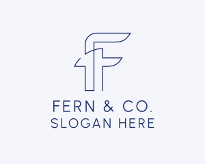 Startup Business Letter F logo design