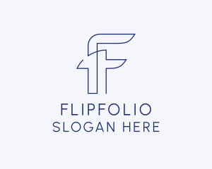 Startup Business Letter F logo design