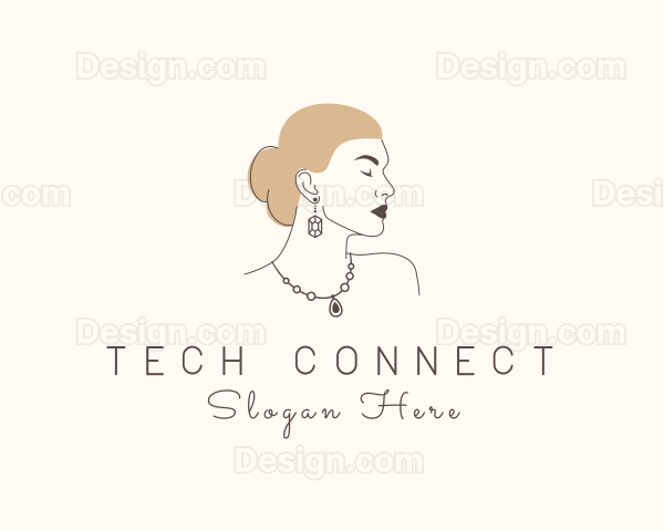 Sophisticated Woman Jewelry Logo