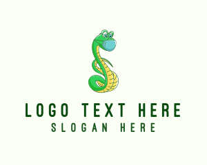 Mask Snake Cartoon Logo