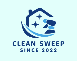 Sanitation Home Spray logo design