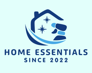 Sanitation Home Spray logo design