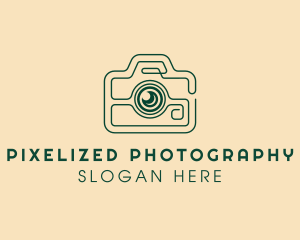 Minimalist Camera Photo logo design