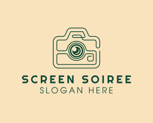 Minimalist Camera Photo logo design