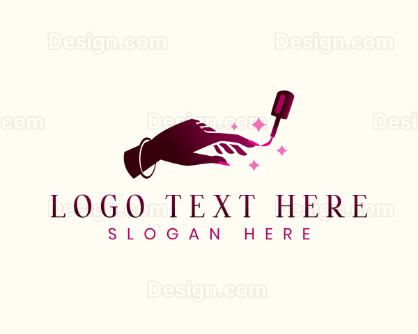 Aesthetic Nail Polish Logo