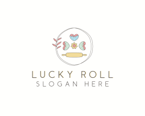 Rolling Pin Baking Cookies logo design