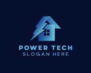 Home Electricity Power logo design