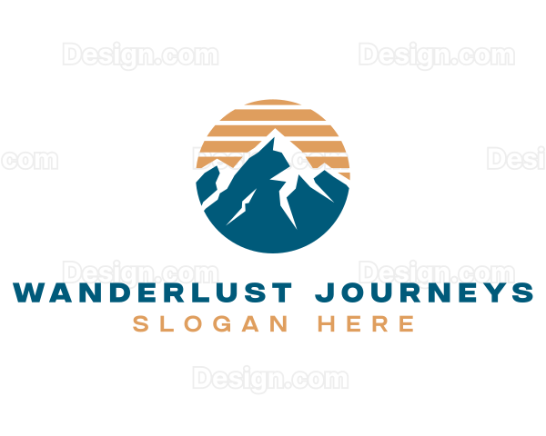 Mountain Climbing Hiking Logo