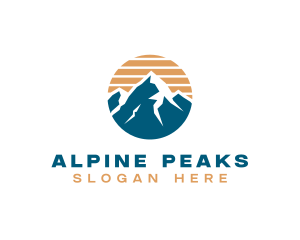 Mountain Climbing Hiking logo design