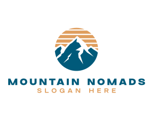 Mountain Climbing Hiking logo design