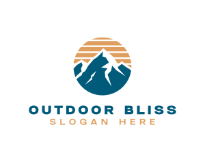 Mountain Climbing Hiking logo design