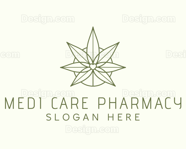 Natural Marijuana Leaf Logo