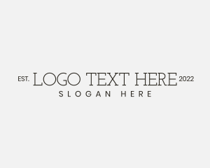 Minimalist Company Firm Wordmark Logo