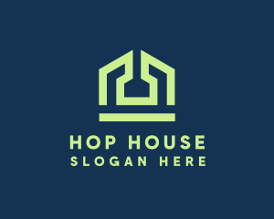 Geometric House Shelter logo design