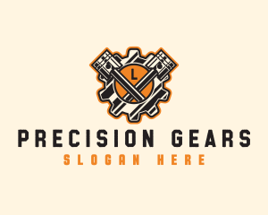 Industrial Piston Gear logo design