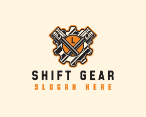 Industrial Piston Gear logo design