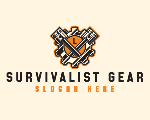 Industrial Piston Gear logo design