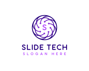 Tech Company Cyberspace logo design