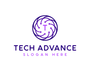 Tech Company Cyberspace logo design