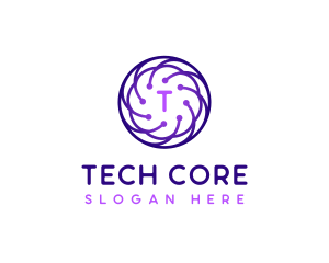 Tech Company Cyberspace logo design