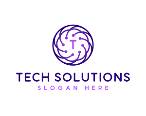 Tech Company Cyberspace logo design