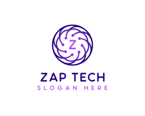 Tech Company Cyberspace logo design