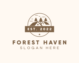 Rural Forest Housing Residence logo design