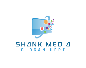 Digital Screen Media TV logo design