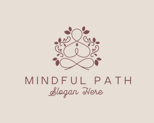 Nature Meditation Yoga logo design