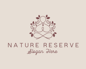 Nature Meditation Yoga logo design