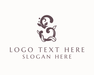 Elegant Vine Letter S logo